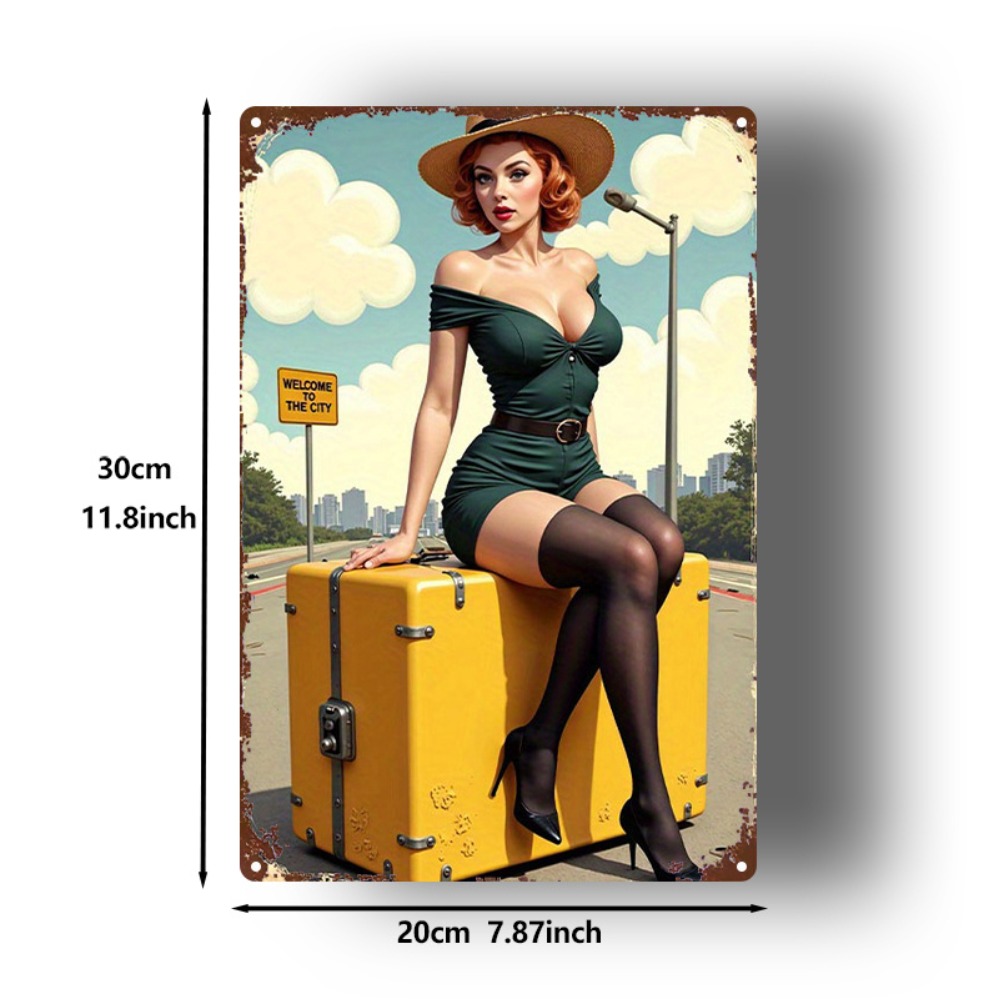Vintage Beauty with Suitcase M - Home Bar And Kitchen recension och pris