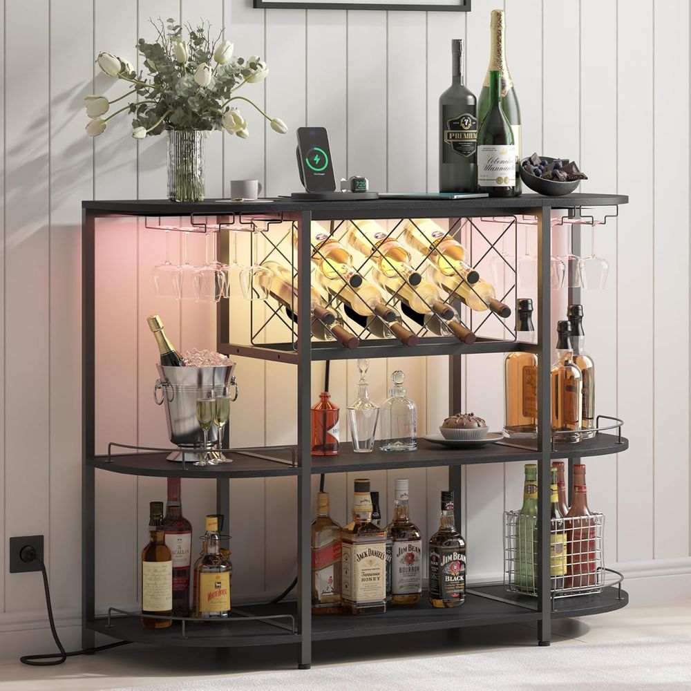 Black 3-Tier Coffee Table with - Home Bar And Kitchen recension och pris