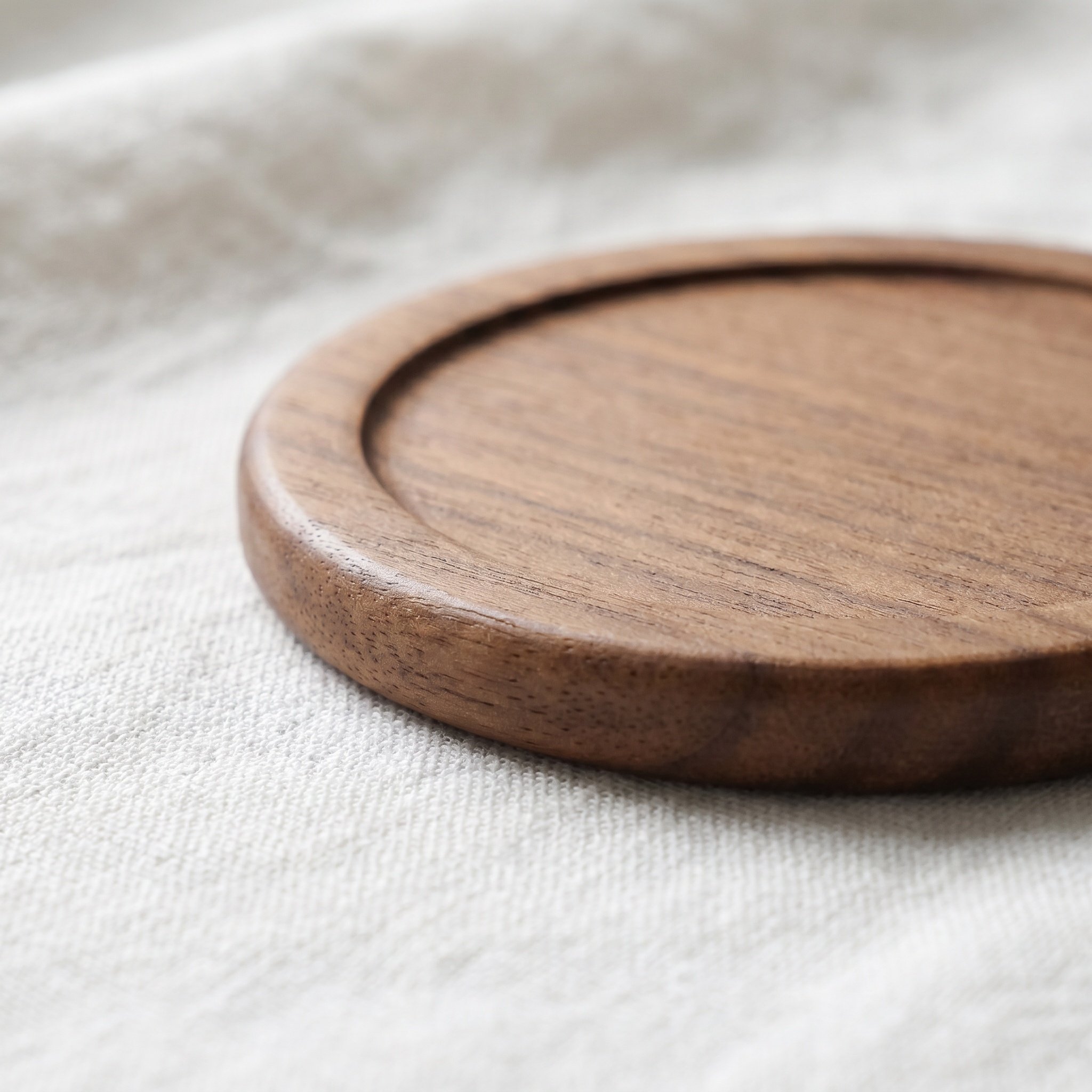 6Pcs Round Wooden Coasters Mad - Home Bar Set recension och pris