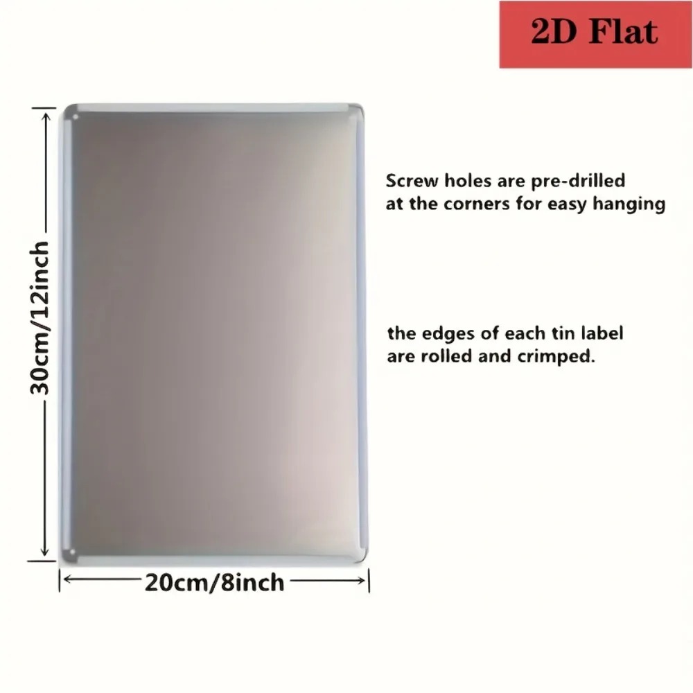 8×12Inch Customizable Metal Pl - Home Bar Cafe recension och pris