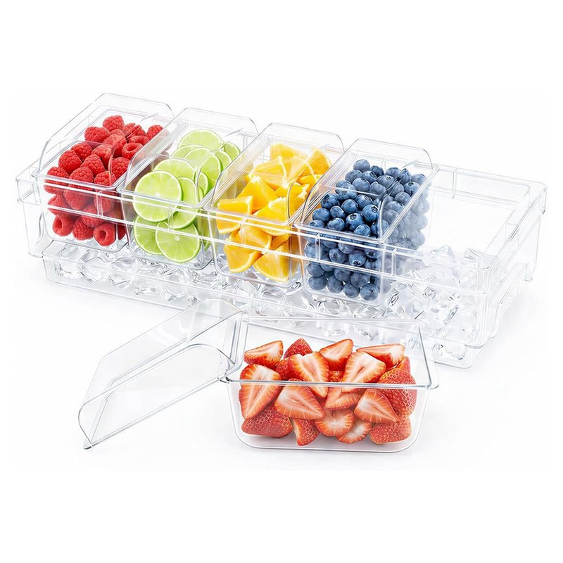 A25F-Chilled Condiment Contain - Garnish Tray Set recension och pris