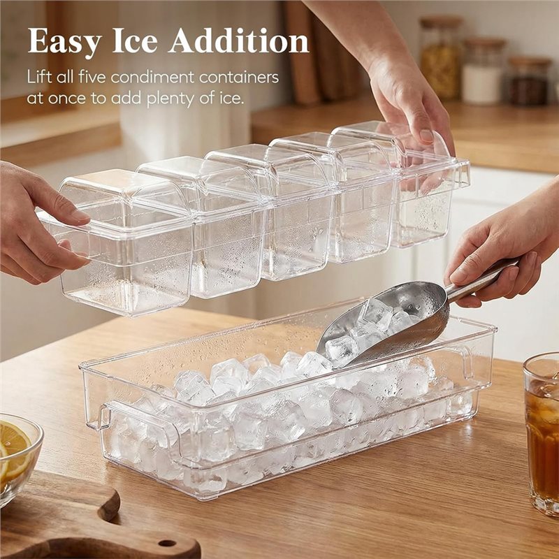 DTA4-For Bar Supplies,Clear Se - Garnish Tray Set recension och pris
