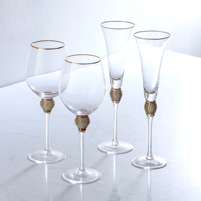 Luxury Diamond Gold Rim Highba - Highball Glass Set recension och pris