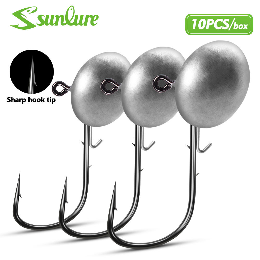 Sunlure 10PCS/Box Oval Lead Ji - Jigger Double Sided recension och pris