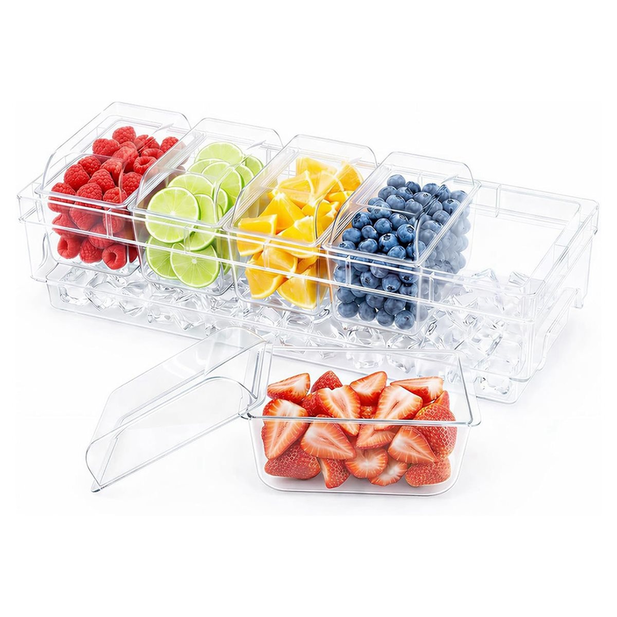 Chilled Condiment Containers,T - Garnish Tray Set recension och pris