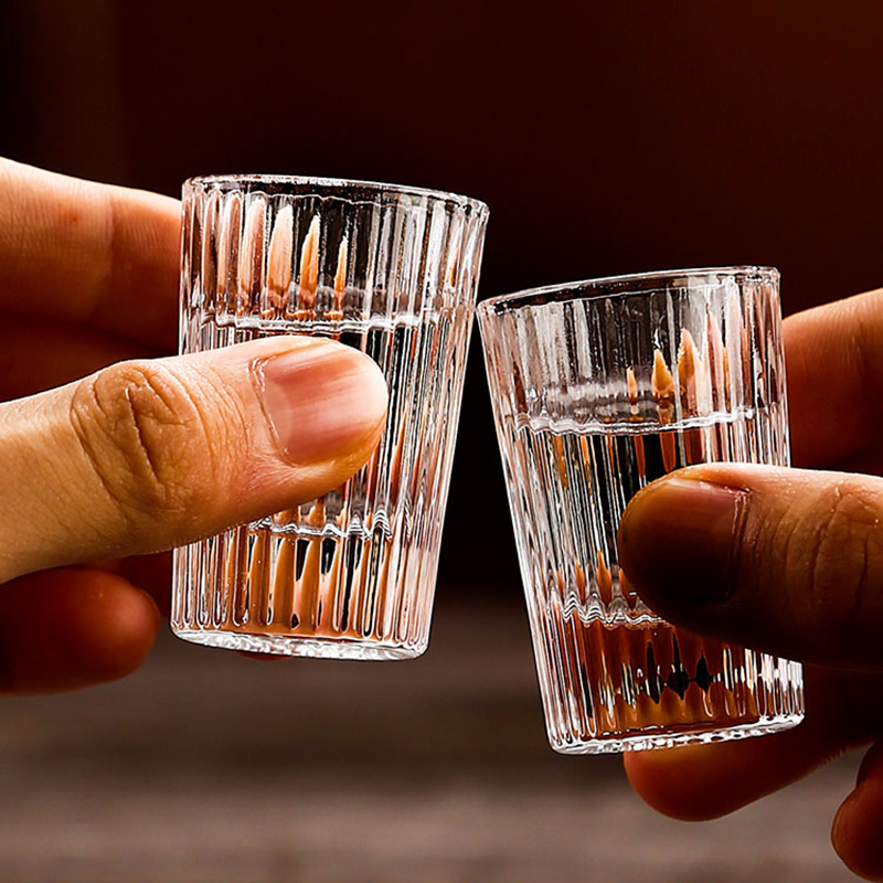 6pcs Set 20ml Striped Foreign  - Old Fashioned Glass recension och pris