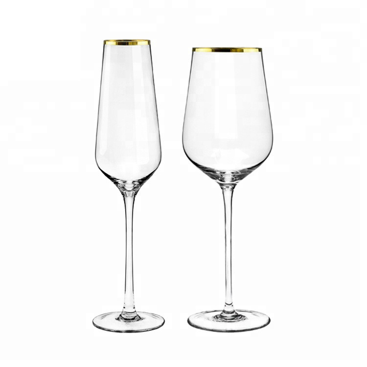 Gold Rimmed Highball Glass Red - Highball Glass Set recension och pris