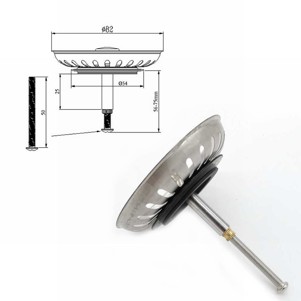 1pcs Kitchen Sink Strainer Rep - Home Bar Sink recension och pris