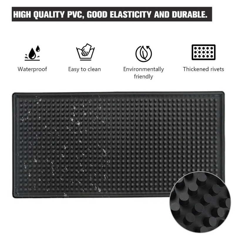 Bar Mat Rubber Dish Drying Mat - Home Bar Shelf recension och pris