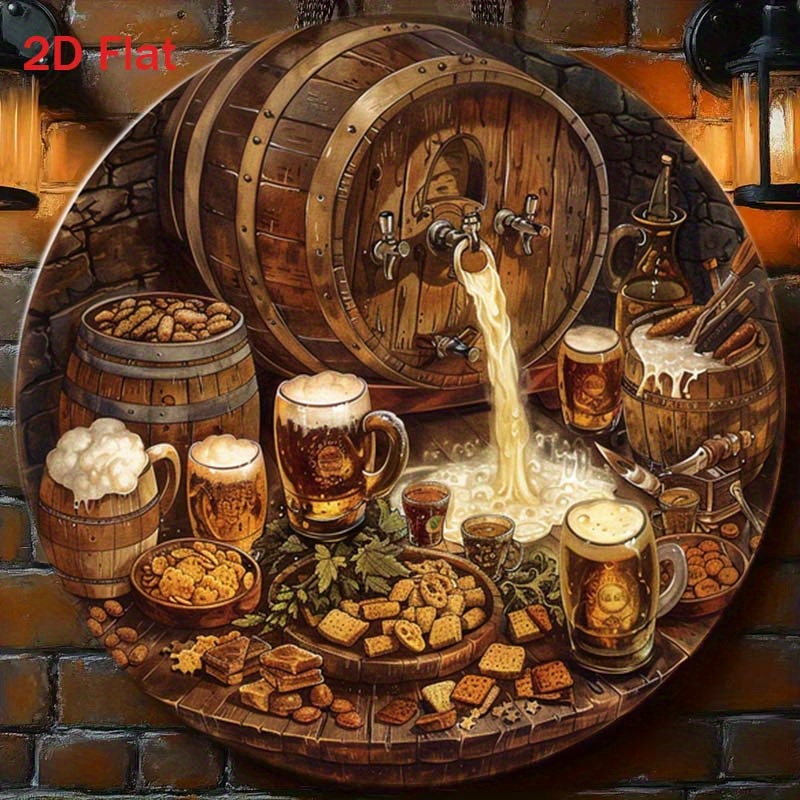 1Pc Round 2D Flat Aluminum Sig - Home Bar Cafe recension och pris