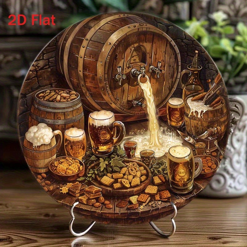 1Pc Round 2D Flat Aluminum Sig - Home Bar Cafe recension och pris
