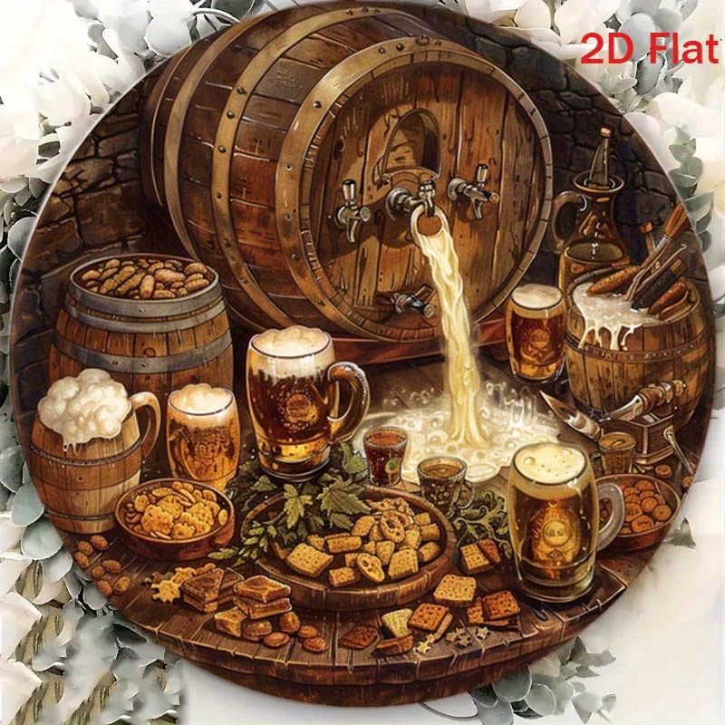 1Pc Round 2D Flat Aluminum Sig - Home Bar Cafe recension och pris