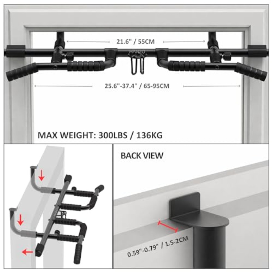 Doorway Pull Up Bar Set with S - Home Bar Set recension och pris