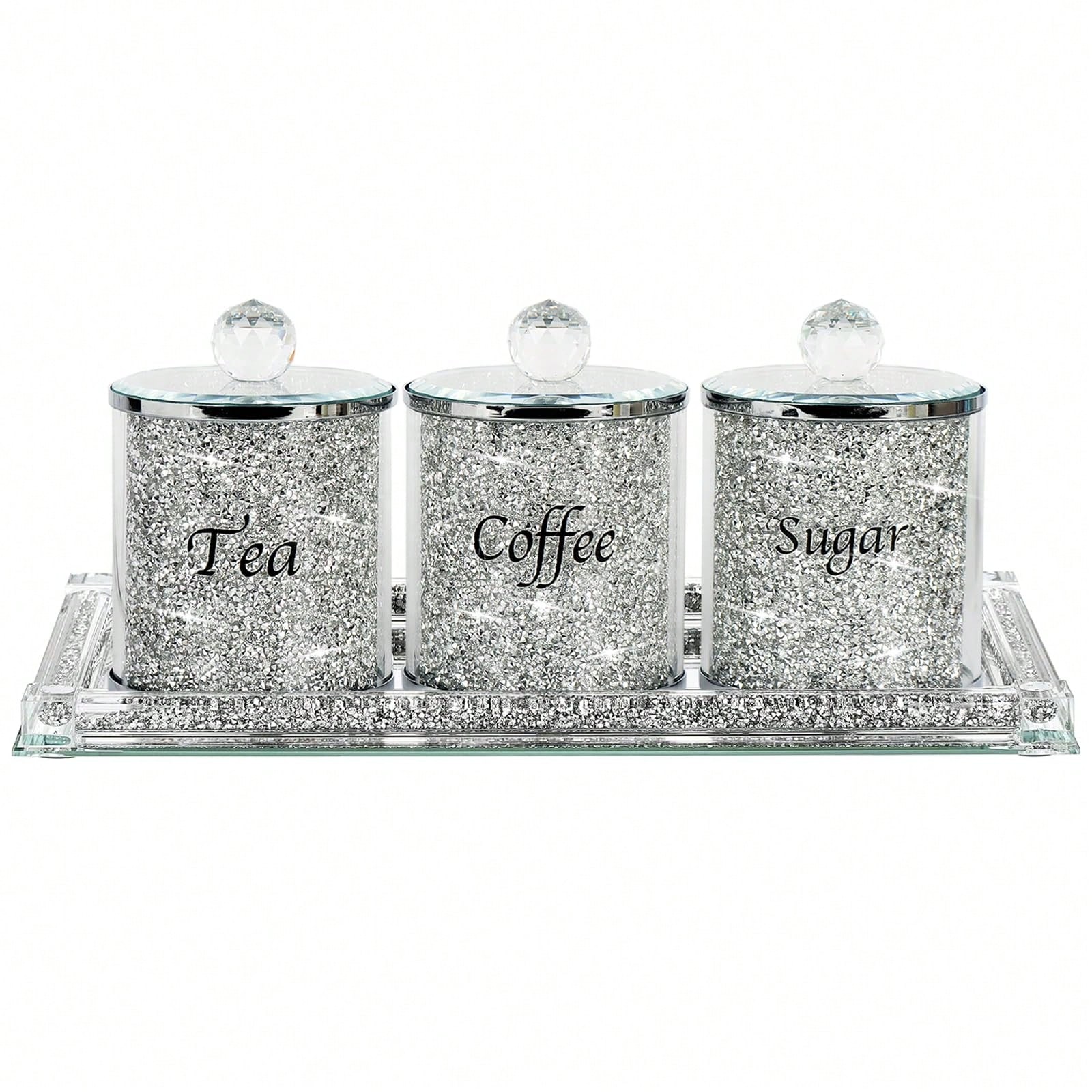 Coffee Sugar Tea Canister Set  - Home Bar Set recension och pris