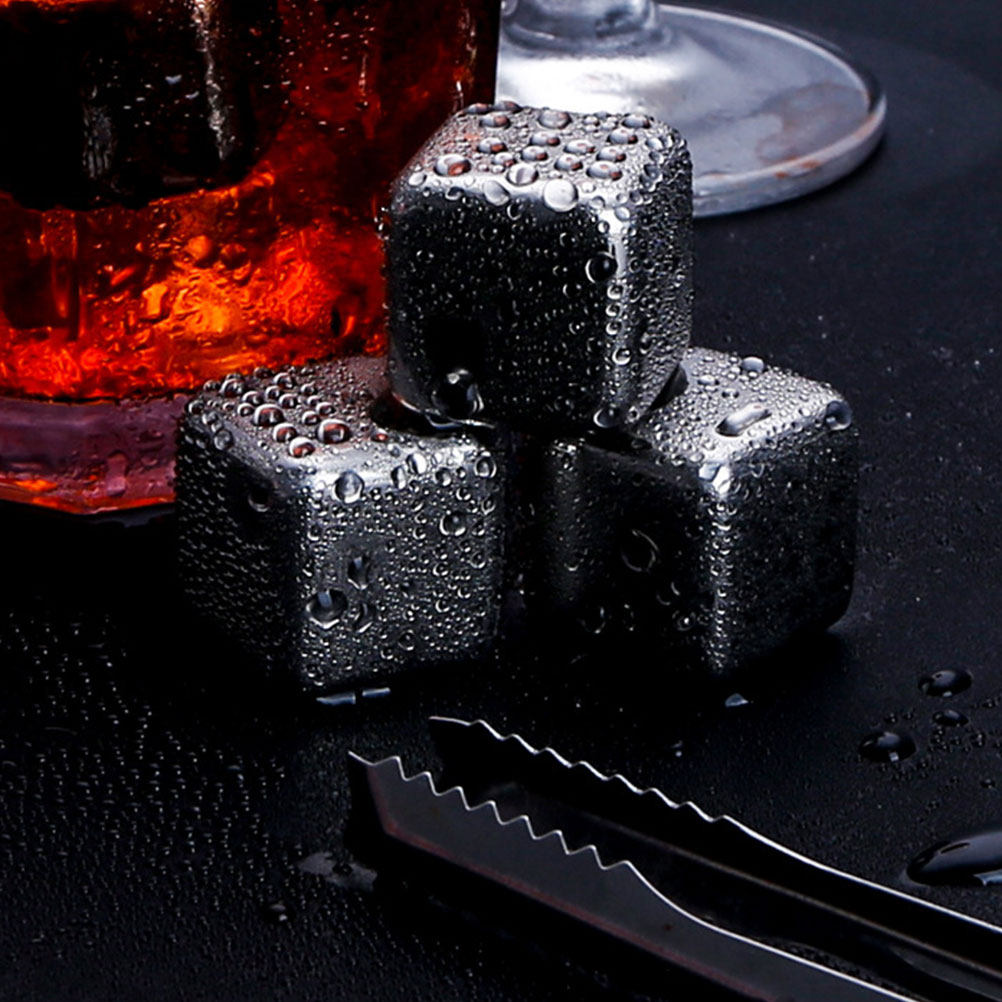 2Sets Stainless Steel Ice Cube - Home Bar Set recension och pris