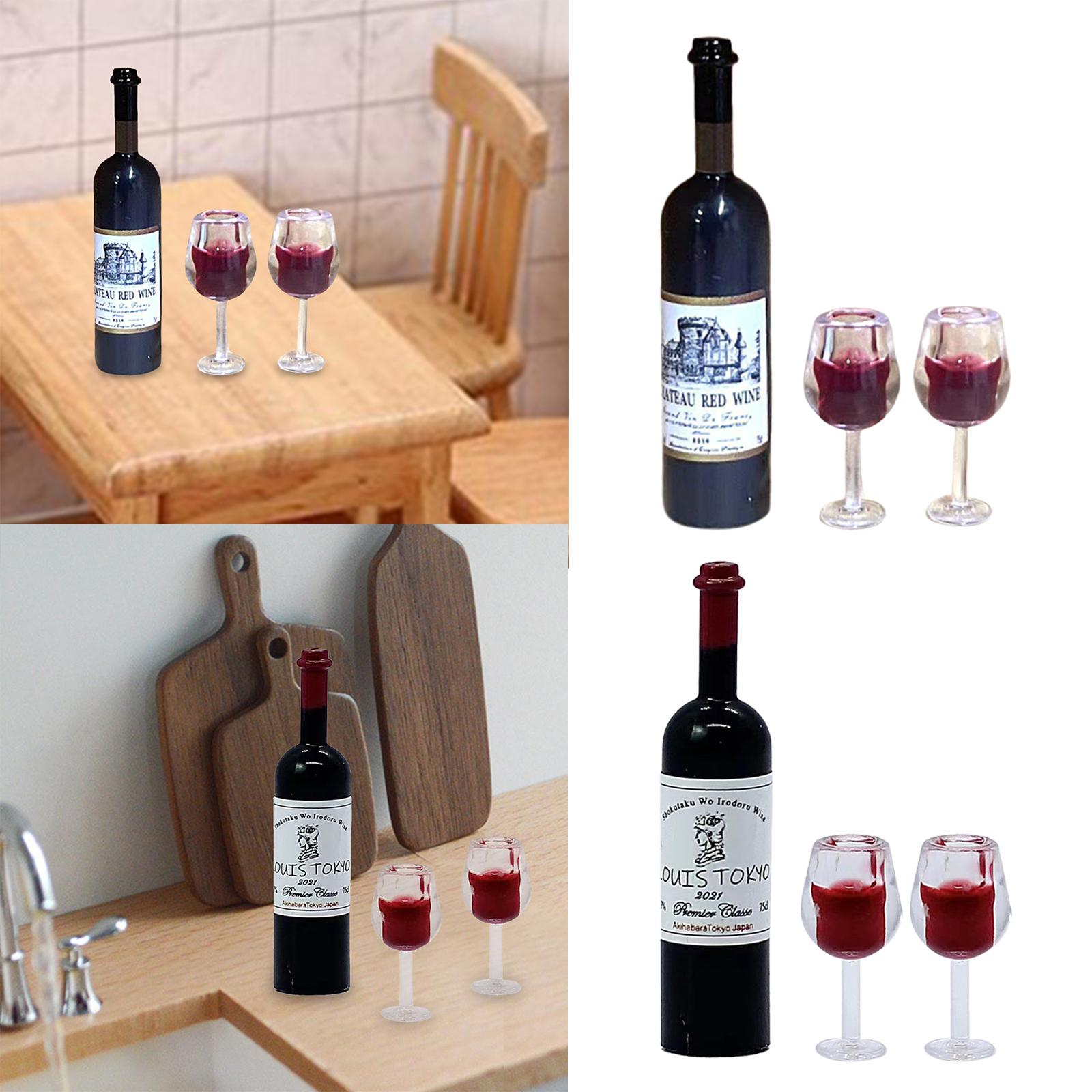 1/12 Scale Dollhouse Wine Bott - Home Bar Shelf recension och pris