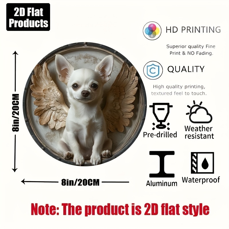 2D Flat, 1pc, Chihuahua Theme, - Home Bar And Kitchen recension och pris