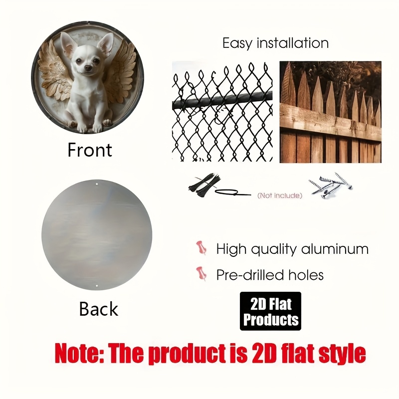 2D Flat, 1pc, Chihuahua Theme, - Home Bar And Kitchen recension och pris