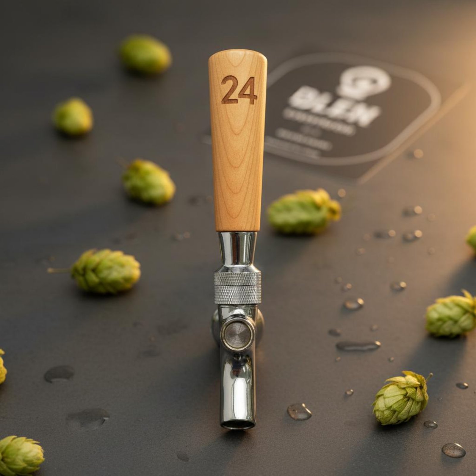 Short Wooden Beer Handle Solid - Home Bar Accessories recension och pris