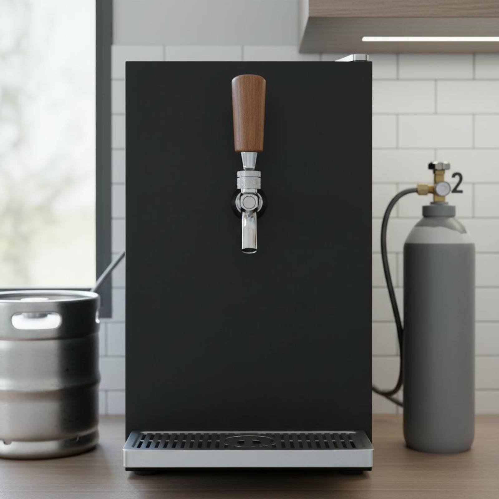 Short Wooden Beer Handle Solid - Home Bar Accessories recension och pris