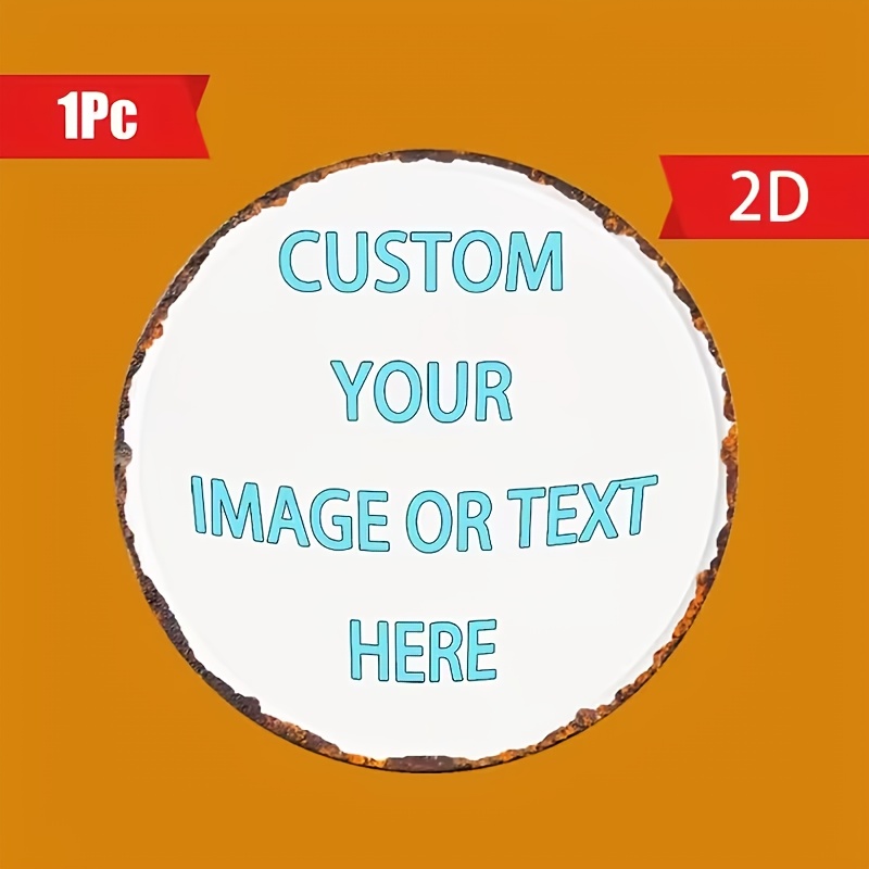 Custom Round Metal Tin Sign, P - Home Bar Cafe recension och pris